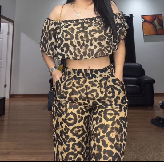 Traje leopardo
