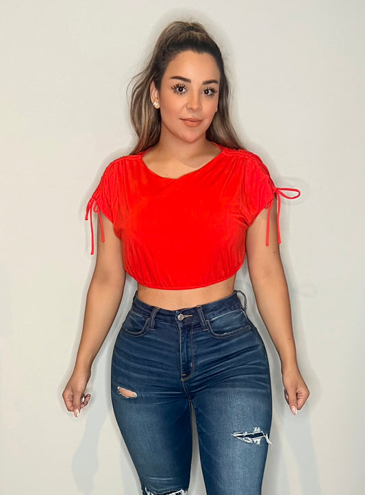 Blusa naranja oscuro