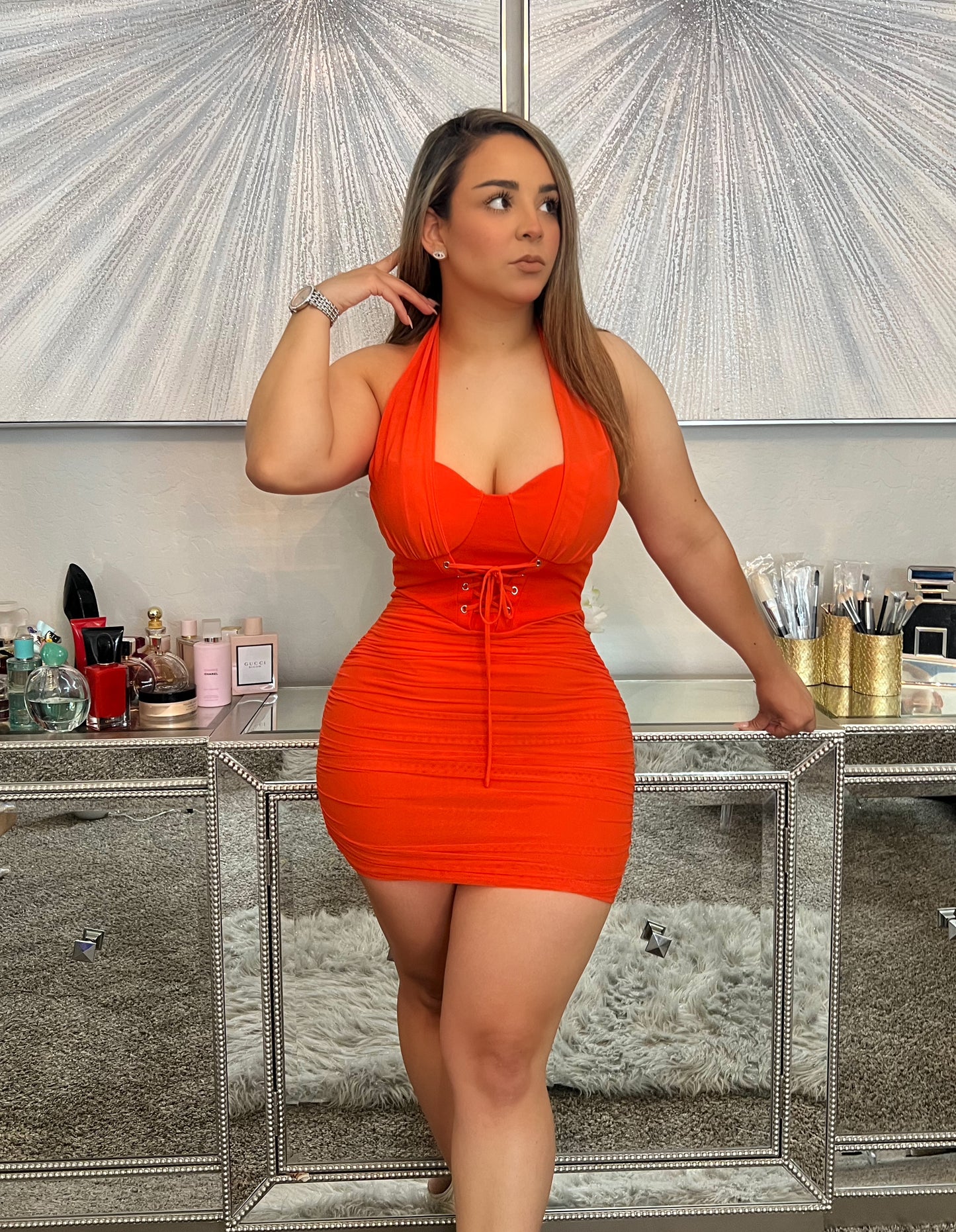 Vestido naranja223