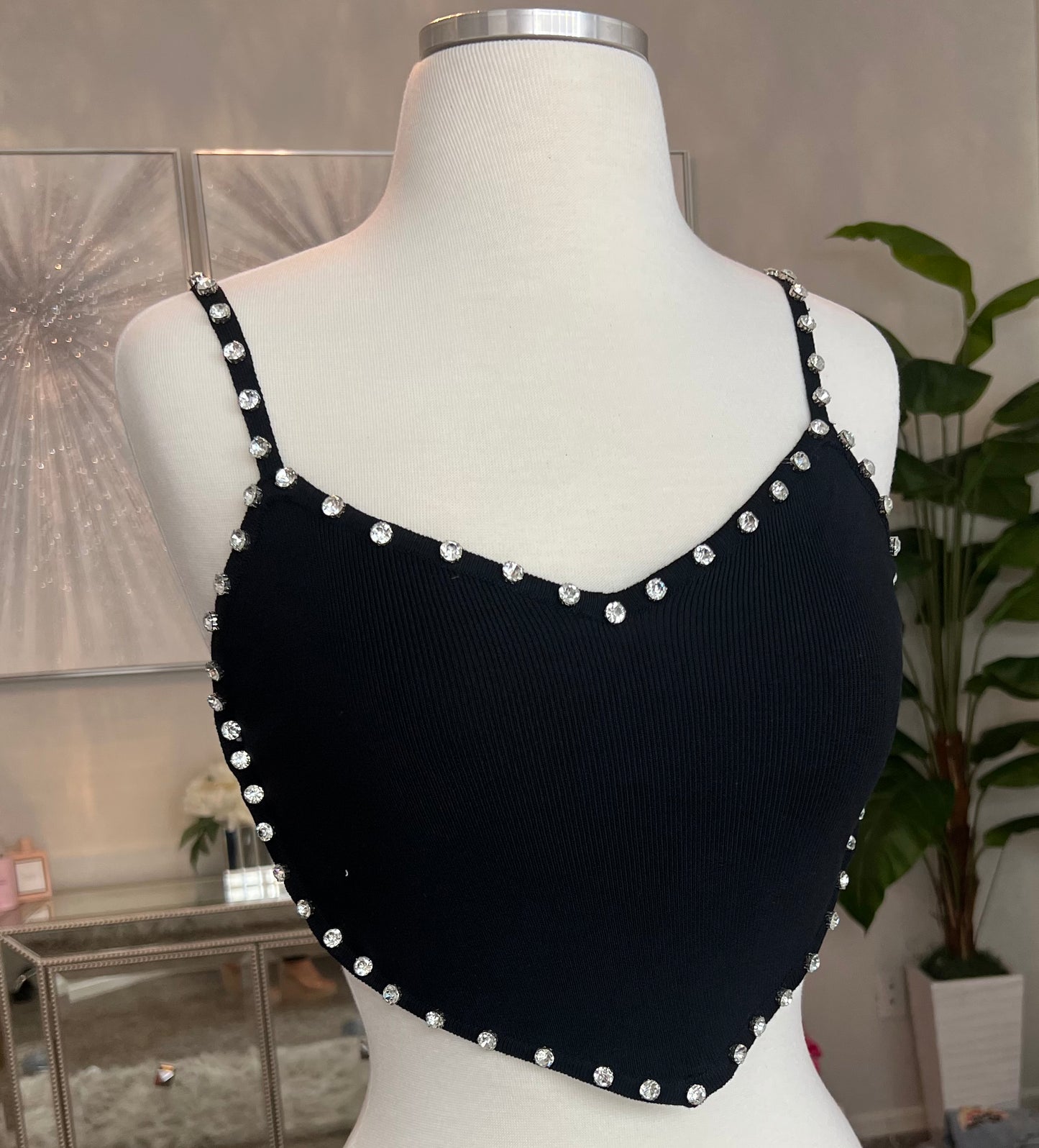 Blusa negra corazon 12